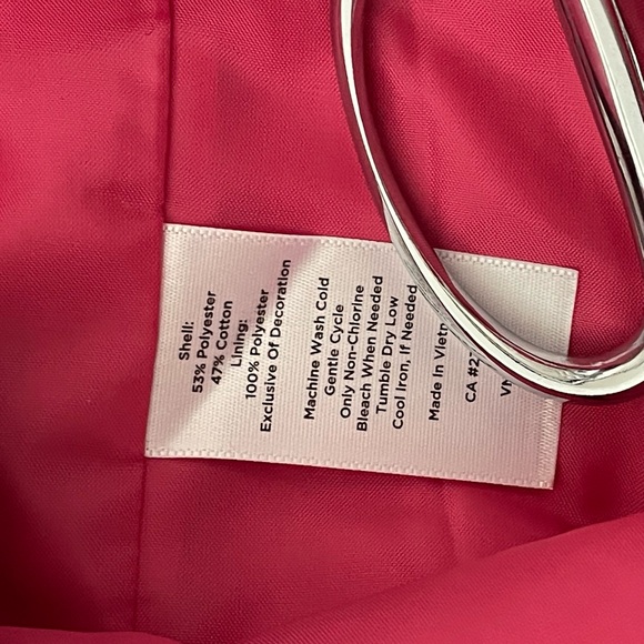 NWOT Talbots Pink Sheath Brocaded Cocktail Dress Scoop Neck Sleeveless - Picture 6 of 9